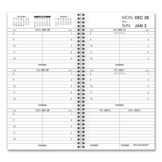 AT-A-GLANCE® Weekly Appointment Book Refill Hourly Ruled