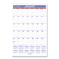 AT-A-GLANCE® Monthly Wall Calendar with Ruled Daily Blocks