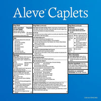 Aleve Caplets Naproxen Sodium Pain Reliever, 200 Count EasyOptionXY LLC
