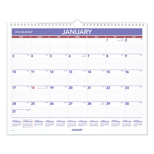 AT-A-GLANCE® Monthly Wall Calendar