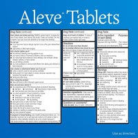 Aleve Tablets Easy Open Arthritis Cap Naproxen Sodium Pain Reliever, 200 Count EasyOptionXY LLC