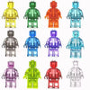 Set of 12 Transparent Brick Figures – Clear Brick Figures (Adult Builds & Display-Grade)
