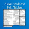Aleve Headache Pain Reliever Naproxen Sodium Tablets, 50 Count EasyOptionXY LLC