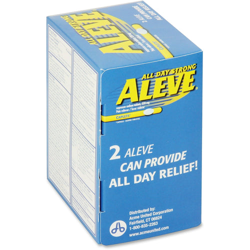 Aleve, ACM90010, Pain Reliever Tablets, 50 / Box EasyOptionXY LLC