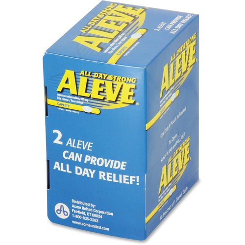 Aleve, ACM90010, Pain Reliever Tablets, 50 / Box EasyOptionXY LLC