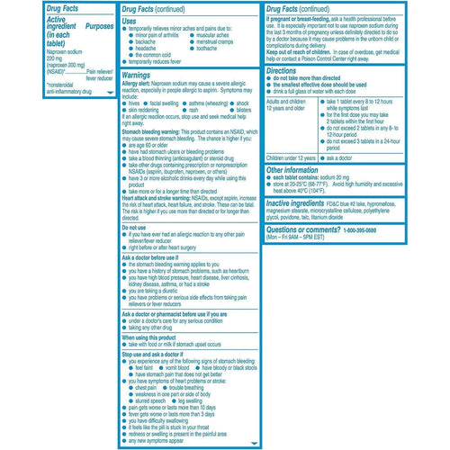 Aleve Pain Reliever Tablets, Arthritis Cap (320 ct.) EasyOptionXY LLC
