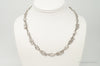 Antique SB Floral Art Nouveau Link Sterling Silver Necklace
