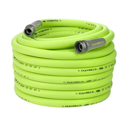 Flexzilla? Garden Hose, 3/4" x 100', 3/4" - 11 1/2 GHT Fittings, Flexible Hybrid Polymer, ZillaGreen? EasyOptionXY LLC