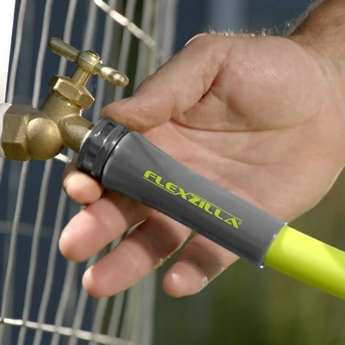 Flexzilla? Garden Hose, 3/4" x 100', 3/4" - 11 1/2 GHT Fittings, Flexible Hybrid Polymer, ZillaGreen? EasyOptionXY LLC