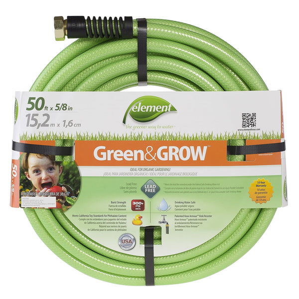 5/8' x 50' Element Green&GROW Lead-Free Hose EasyOptionXY LLC