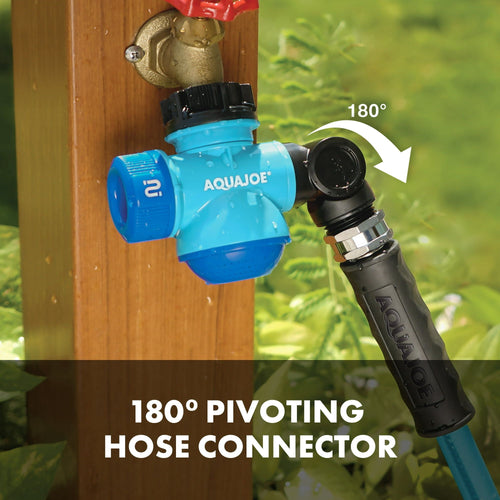Aqua Joe Multi-Function Outdoor Faucet and Garden Hose Tap Connector EasyOptionXY LLC