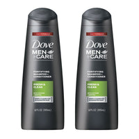 Dove Men+Care Fortifying 2 in 1 Shampoo and Conditioner Fresh and Clean for Normal to Oily Hair with Caffeine and Menthol to Help Strengthen & Nourish Hair 12 fl oz Pack of 2