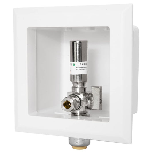 1/2" CPVC PPE Intet, Dishwasher Outlet Box, with Stainless Steel Water Hammer Arrestor Plumbingsell