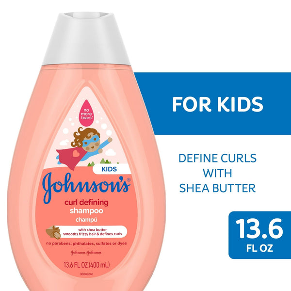 Johnson's Kids Curl Defining Shampoo with Shea Butter, Tear Free Hair Products for Curly Hair, 13.6 oz EasyOptionXY LLC