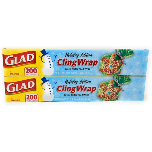 Glad Clingwrap Clear Plastic Food Wrap, 200 Square Foot Roll
