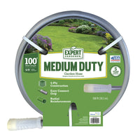 Expert Gardener 100 foot Medium Duty Garden Hose Gray EasyOptionXY LLC