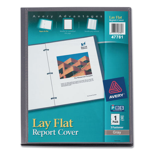 Avery® Lay Flat View Report Cover with Flexible Fastener