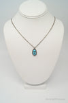 VTG Handmade Native American George Lee Turquoise Sterling Silver Necklace