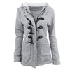 Cow Horn Button Hooded Jacket | Cozy & Stylish for the Modern Cowgirl