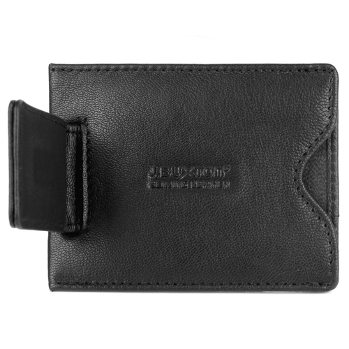 J. Buxton Men's Emblem Front Pocket Magnetic Money Clip Leather, Black EasyOptionXY LLC