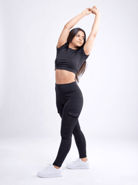 JupiterGear High-Waisted Leggings with Side Cargo Pockets