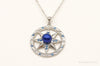 Designer Ryze Pearl Swarovski Crystals Sterling Silver Necklace