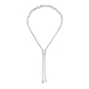 .925 Sterling Silver 1/2 Cttw Diamond Alternating Heart Link Adjustable Bolo Bracelet (I-J Color, I3 Clarity) - 4" to 10" Inches
