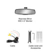 Master Tailgaters 10.5" Rear View Mirror with 4.3" LCD Screen | Rearview Universal Fit Mount | Auto Adjusting Brightness LCD | Anti Glare | Full Original Mirror Replacement | Easy to Install