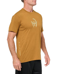 adidas Mens Mahomes Designed 4 Training T-Shirt Bronze Strata X-Large