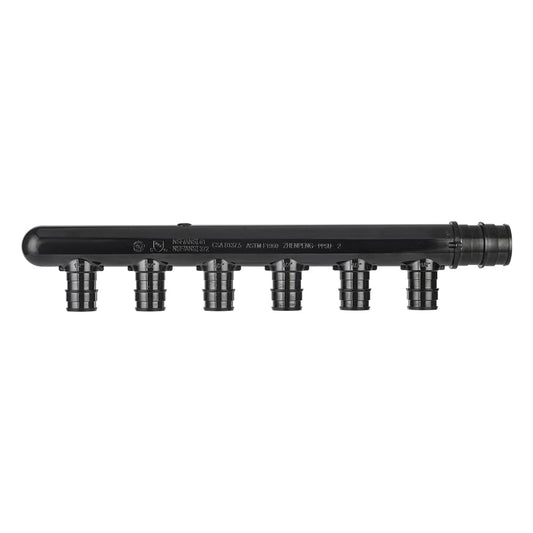 PEX A Expansion 3/4" x 1/2" Closed Manifold (6 port) Plumbingsell