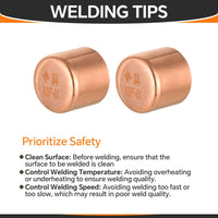 Pro 50 Pack 3/4" Solder Copper Pipe End Cap (Plug)