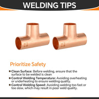 3/4" x 3/4" x 3/4" Copper Tee
