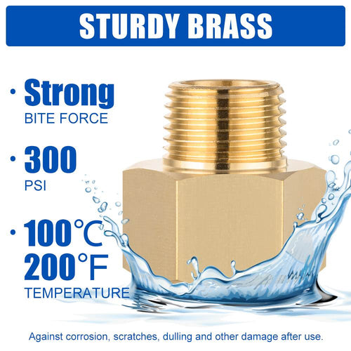 1/2" M x 3/4" F NPT Connector