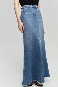 Ocean Wave Denim Skirt HJ821