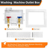 1/2" PEX Crimp (F1807) Inlet, Washing Machine Outlet Box, with Center Drain Plumbingsell