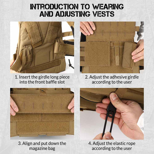Votagoo AVS Tactical Plate Carrier Quick Release Chaleco Tactico Military Vest
