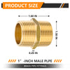 30 Pcs 1" Male NPT Brass Hex Connector