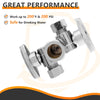 5/8" OD Compr. x 3/8" OD Compr. x 3/8" OD Compr. 3-Way Stop Valve, Multi Turn (Lead Free)