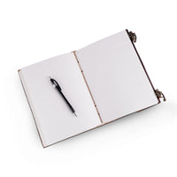 Dark Brown 7 Stones Leather Diary