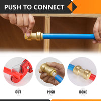 3/4" x 1" F Push Fit Female Adapter