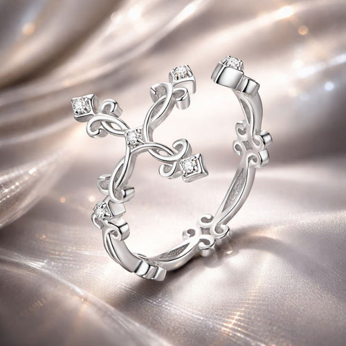S925 Sterling Silver 0.4cm Width Pavé Setting CZ Ring
