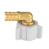 30 Pcs PEX-B Crimp 1/2" PEX X 1/2" Female NPT Swivel Elbow (Lead Free)