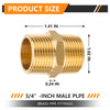 30 Pcs 3/4" Male NPT Brass Hex Connector