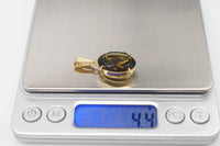 Vintage WRC 12K Gold Filled Smoky Quartz Pendant