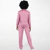 Simple Pink Flamingo Satin Pajamas