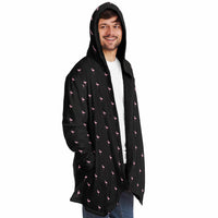 Black Classic Flamingo Cloak Hoodie