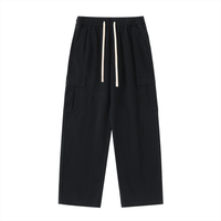 Phantom Cross Drawstring Straight-Leg Cargo Pants