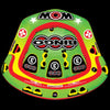 WOW Sports Bingo 1-3 Person Towable Water Tube For Pool and Lake (14-1070) Jupiter Gear