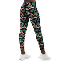 Flamingo Exotic Floral Leggings