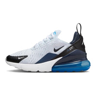 Nike Air Max 270 Big Kids Shoes (943345-033 Football Grey/Thunder Blue/Photo Blue/Black) Size 5